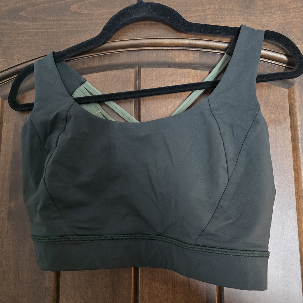 Lululemon Athletica Dark Green Sports Bra